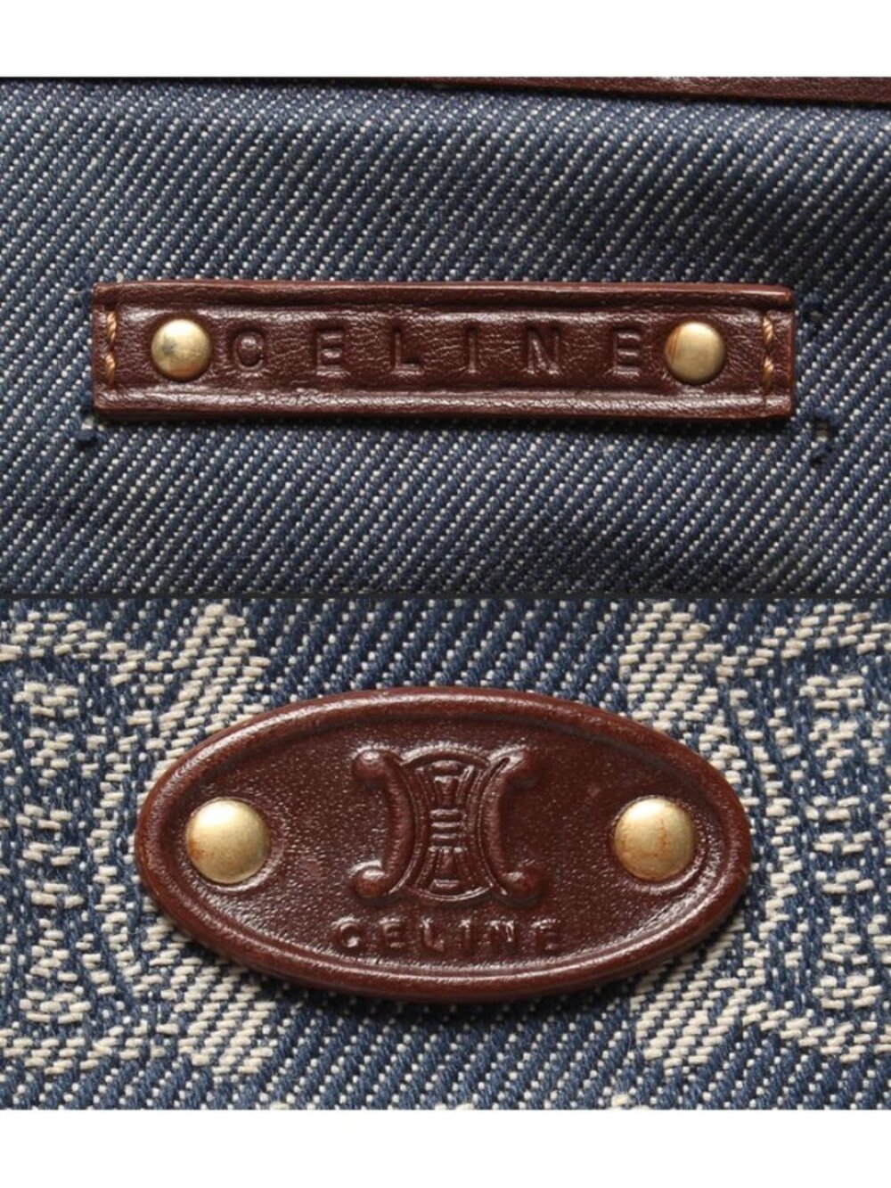 Celine Denim Tote Paris Macadam - Picture 4 of 10